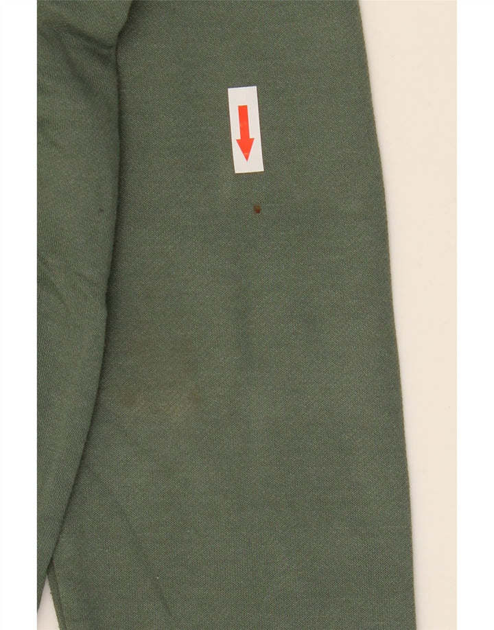 NIKE Herre Dri Fit hættetrøje med lynlås, lille grøn polyester
