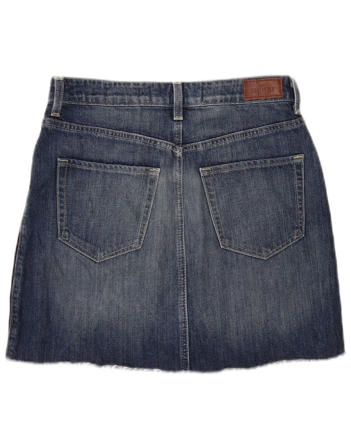 Hollister Dame Mini Denim Nederdel W28 Medium Blue Bomuld
