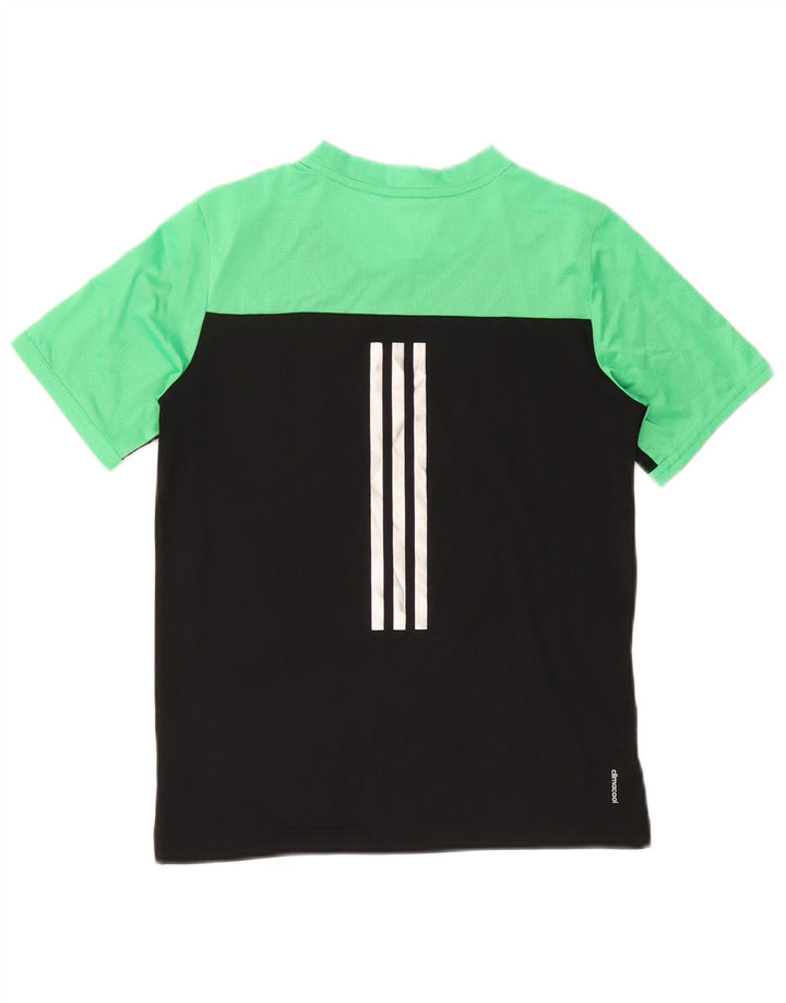Adidas Boys Climacool T-Shirt Top 11-12 år Sort Colourblock