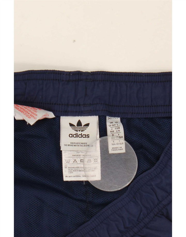 Adidas drenge grafiske sportsshorts 13-14 år marineblå polyamid