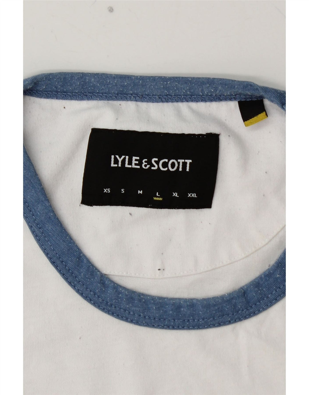 LYLE & SCOTT T-shirt top til mænd Stor hvid bomuld