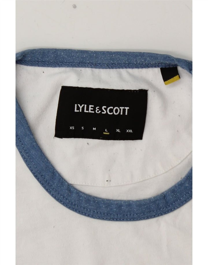 LYLE & SCOTT T-shirt top til mænd Stor hvid bomuld