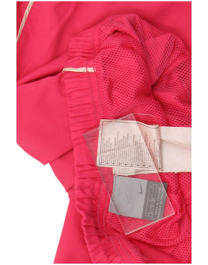 Nike Girls Bermuda Sport Shorts 7-8 år Large Pink Polyester
