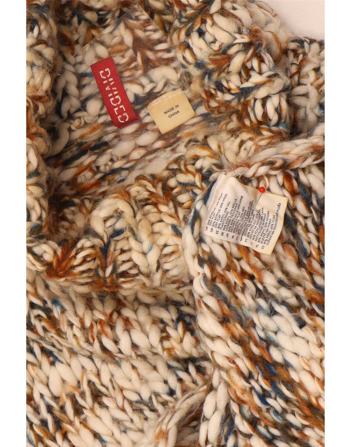 Delt Dame Roll Neck Jumper Sweater EU 36 Small Multicolored Flecked