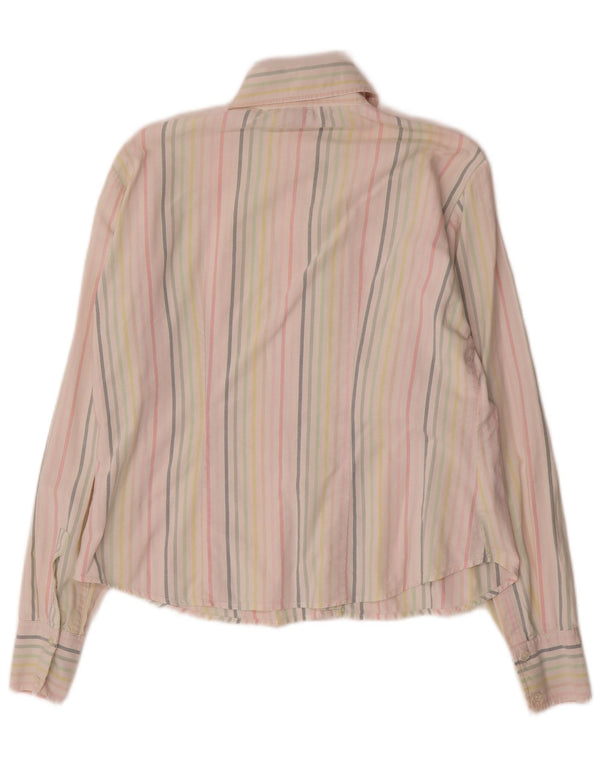 Gant Dame Oversized Shirt UK 10 Small Multicolor Pinstripe Bomuld