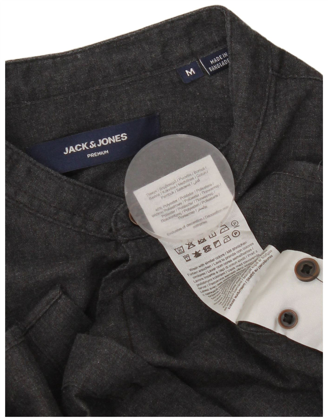 Jack & Jones herreskjorte mellemgrå bomuld