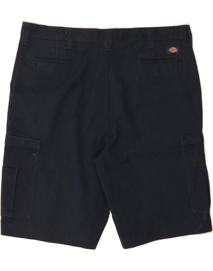 DICKIES Mens Cargo Shorts  W40 XL Navy Blue Polyester Vintage Dickies and Second-Hand Dickies from Messina Hembry 