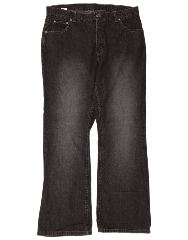 Marks & Spencer Dame Bootcut Jeans UK 16 Large W34 L30 Black Bomuld