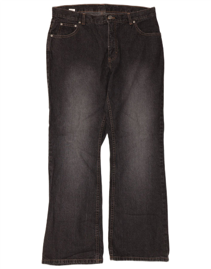 Marks & Spencer Dame Bootcut Jeans UK 16 Large W34 L30 Black Bomuld