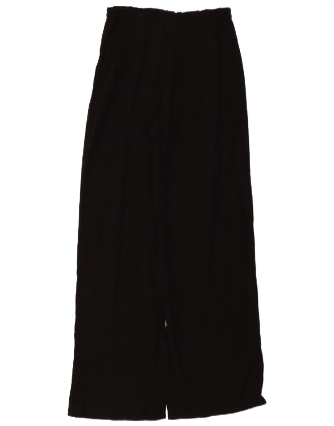 ZARA Damebukser med høj talje og brede ben UK 4 XS W24 L11 Sort