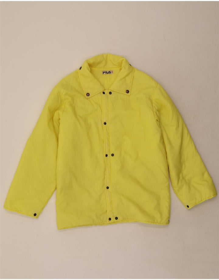 Fila Herre Liner Polstret Jakke IT 48 Medium Gul