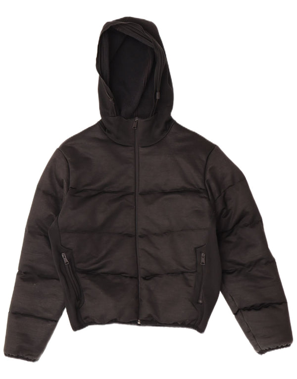 Napapijri Dame Hætte Oversized Polstret Jakke UK 10 Small Black Polyester