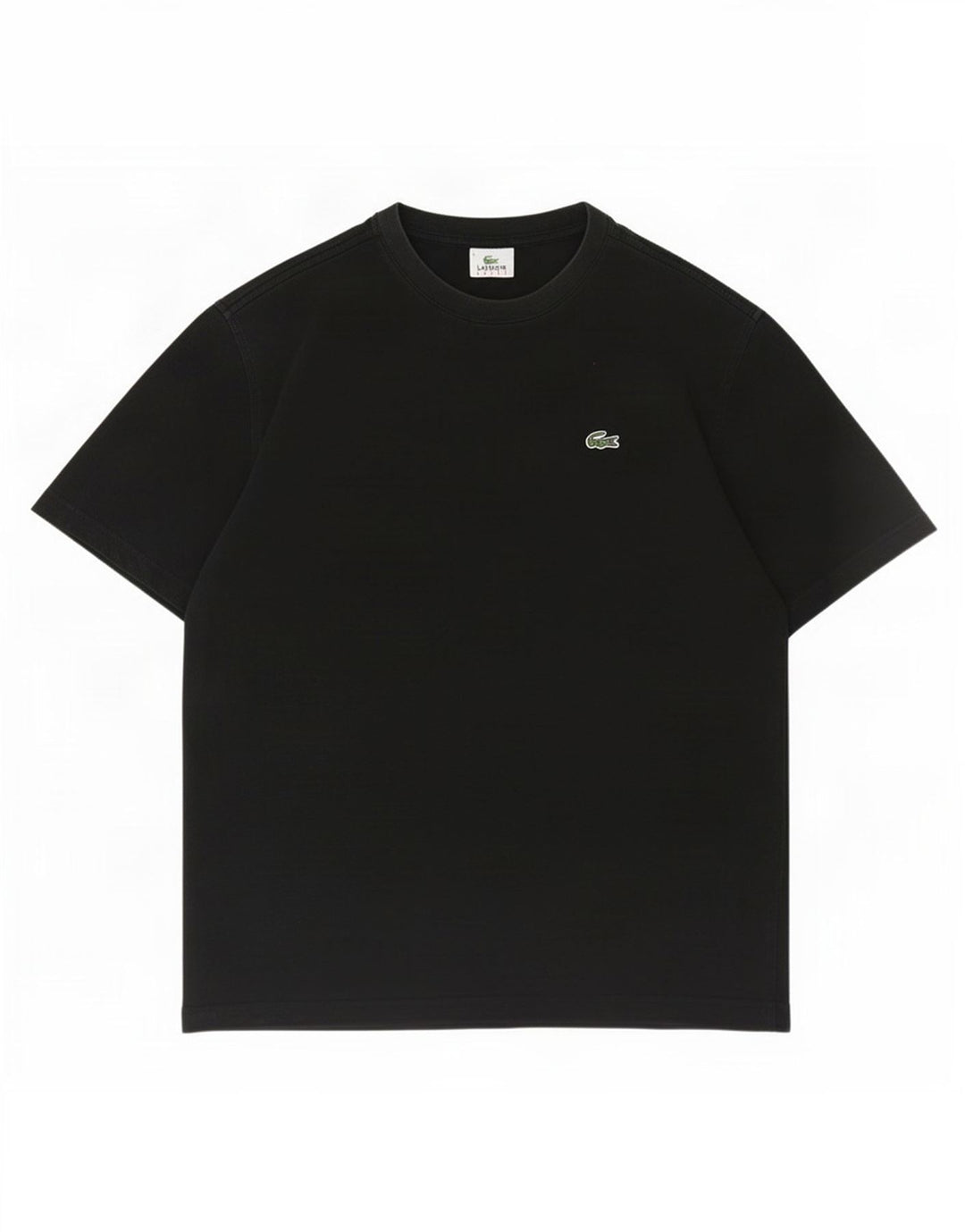 Lacoste Herre T-Shirt Top Størrelse 5 Stor Sort Bomuld