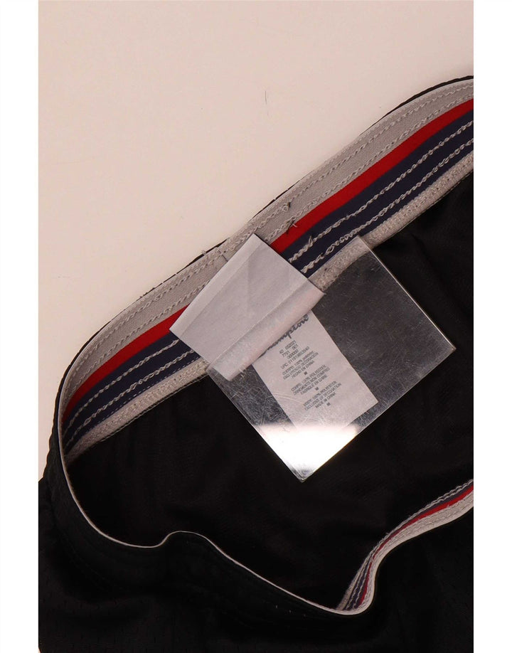 Champion Womens Sports Shorts UK 12 Medium Black Polyester