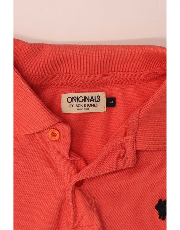 Jack & Jones herre poloskjorte stor pink bomuld