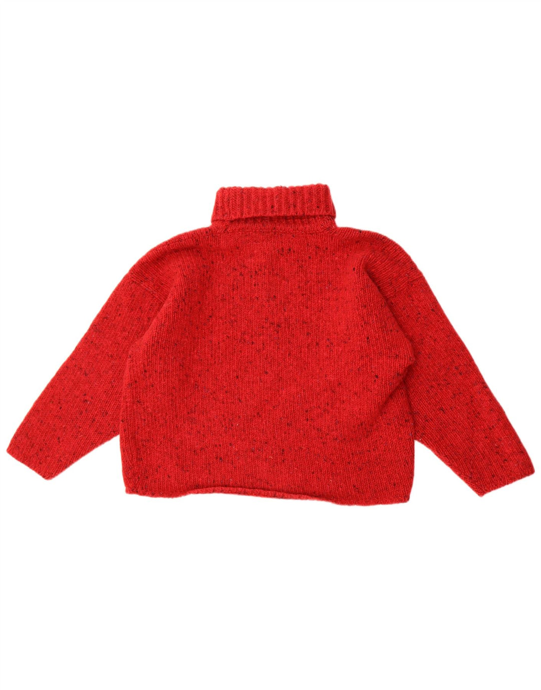 Rossan Dame Roll Neck Jumper Sweater UK 14 Large Red Flecked
