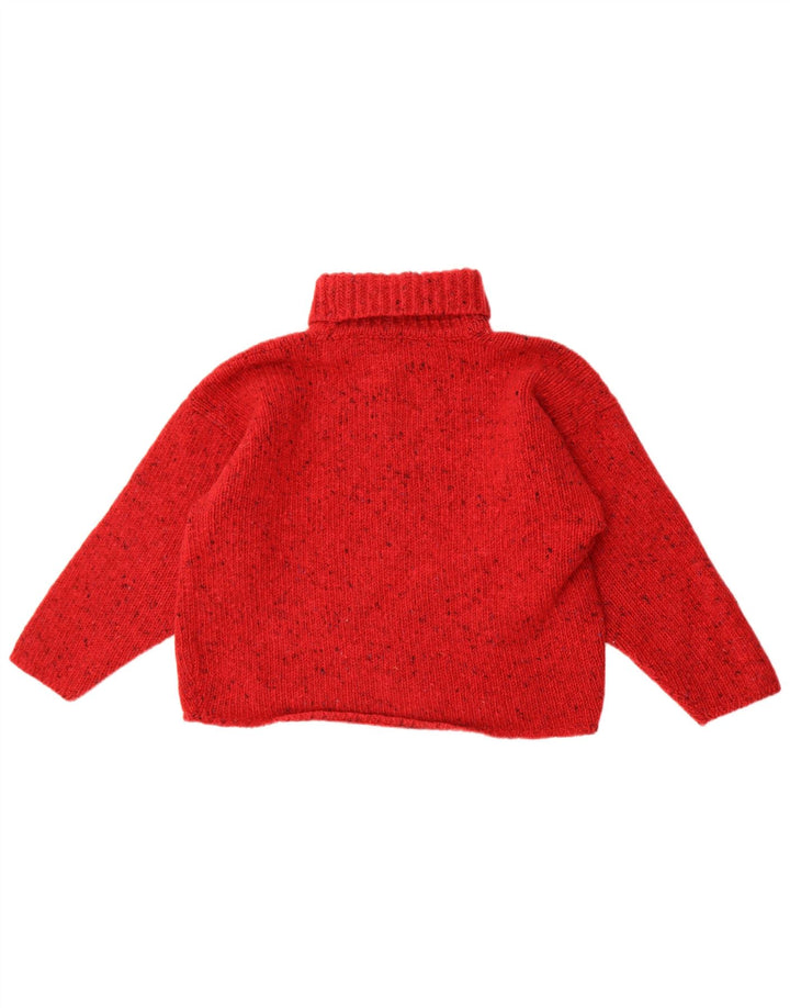 Rossan Dame Roll Neck Jumper Sweater UK 14 Large Red Flecked