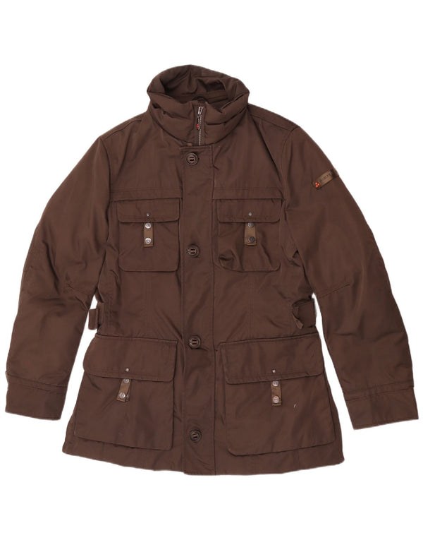 PEUTEREY Parkajakke til mænd UK 38 Medium Brun Polyester