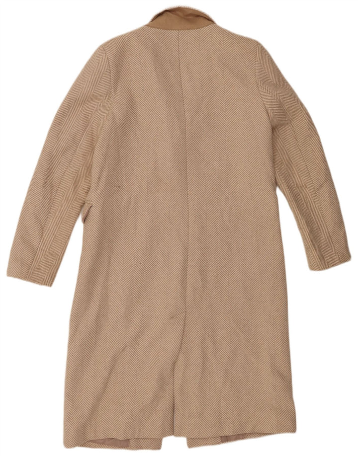 Marks & Spencer Dameoverfrakke UK 12 Medium Beige Sildebenspolyester