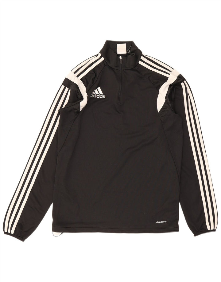 Adidas Herre Climacool Pullover Træningsdragt Top Lille Sort Colourblock