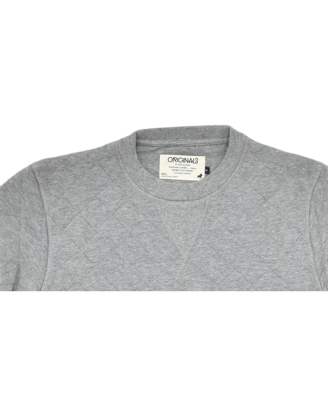 JACK & JONES Mens Crew Neck Jumper Sweater Small Grey Cotton | Vintage | Thrift | Second-Hand | Used Clothing | Messina Hembry 