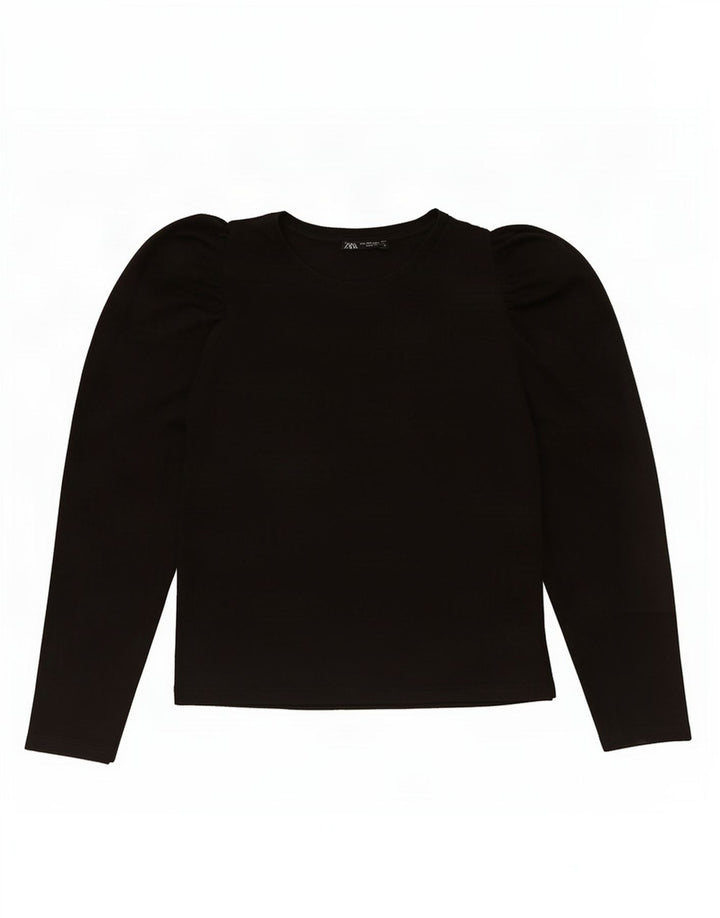 Zara Dame Top Langærmet UK 14 Large Sort