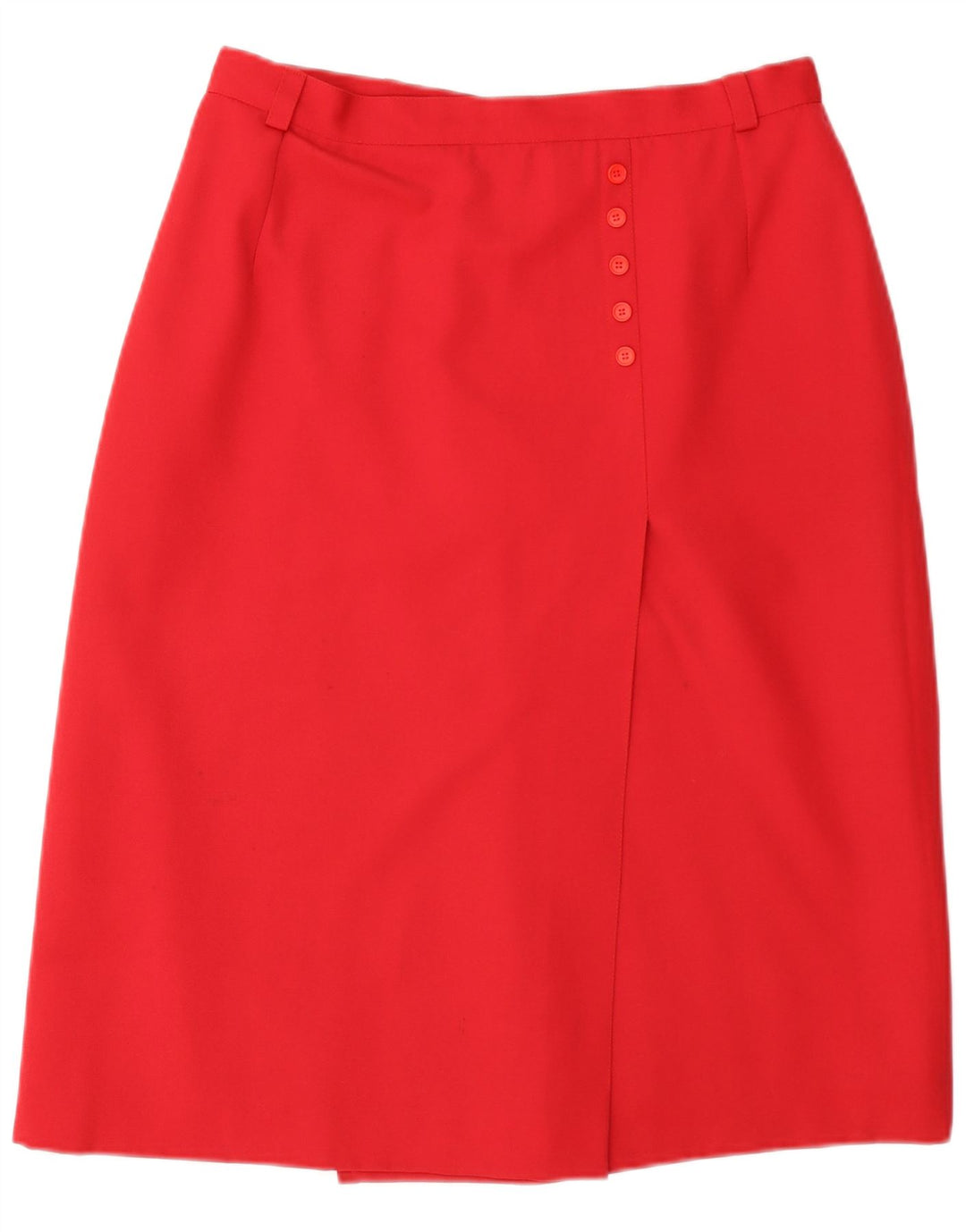 Vintage A-line nederdel til kvinder W30 Medium rød uld