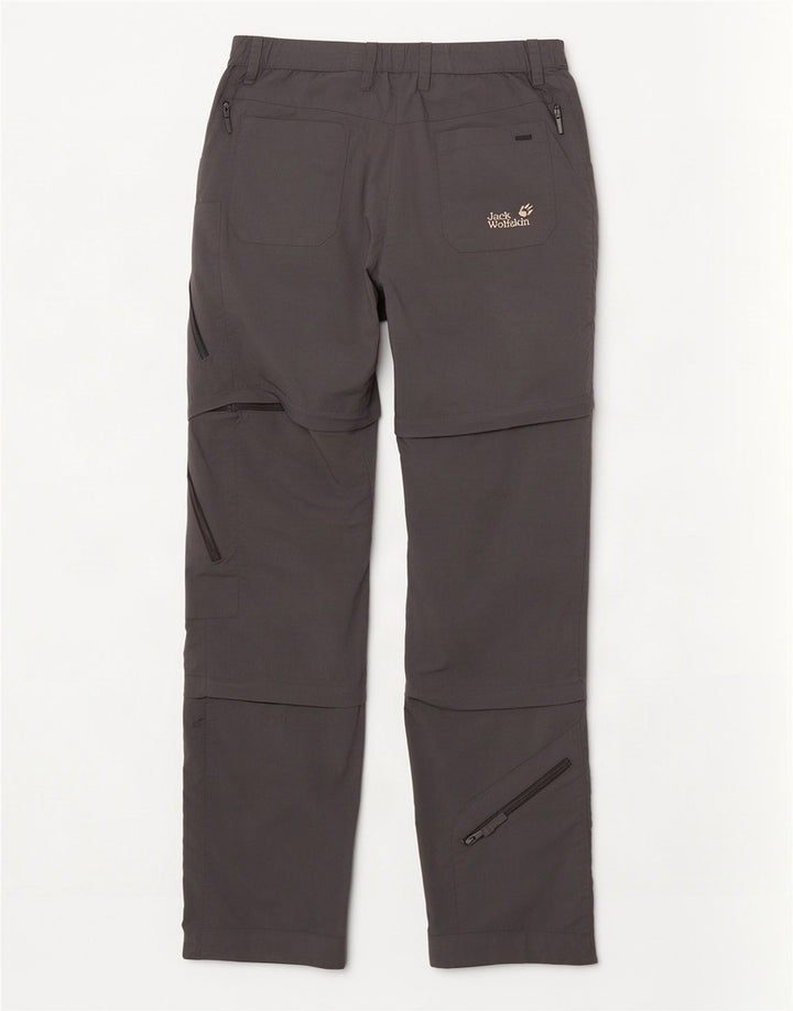 Jack Wolfskin Dame Straight Cargo Bukser UK 12/14 Medium W30 L33 Grå