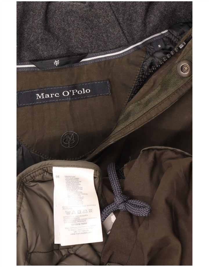 MARC O'POLO Parkajakke med hætte til mænd UK 38 Medium Khaki Polyamid