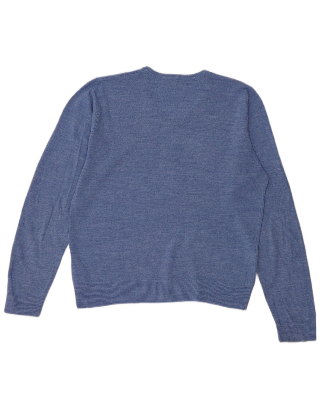 Marks & Spencer Herre Regular Fit V-hals sweater mellemblå akryl