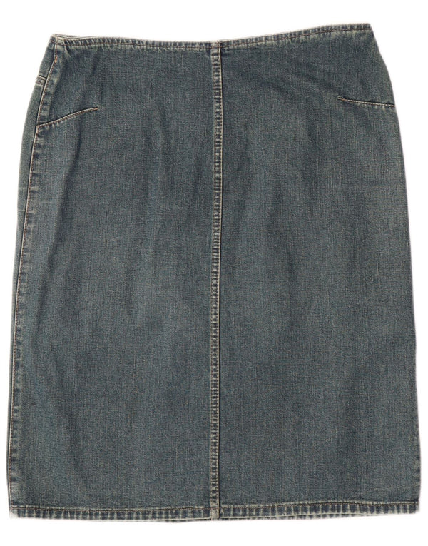 Etam Dame Denim Nederdel UK 14 Large W32 Blue Cotton