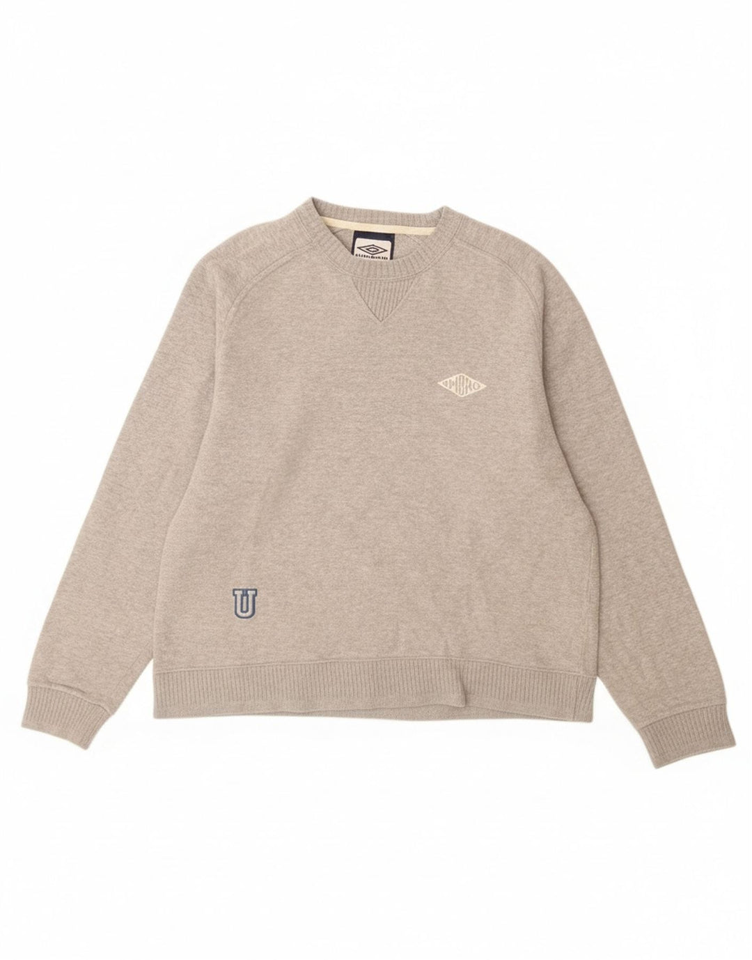 Umbro Herre Sweatshirt Jumper UK 35/37 Lille Grå Bomuld