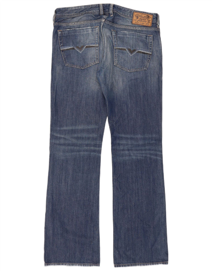 Diesel Herre Zatiny Regular Bootcut Jeans W34 L34 Blå Bomuld