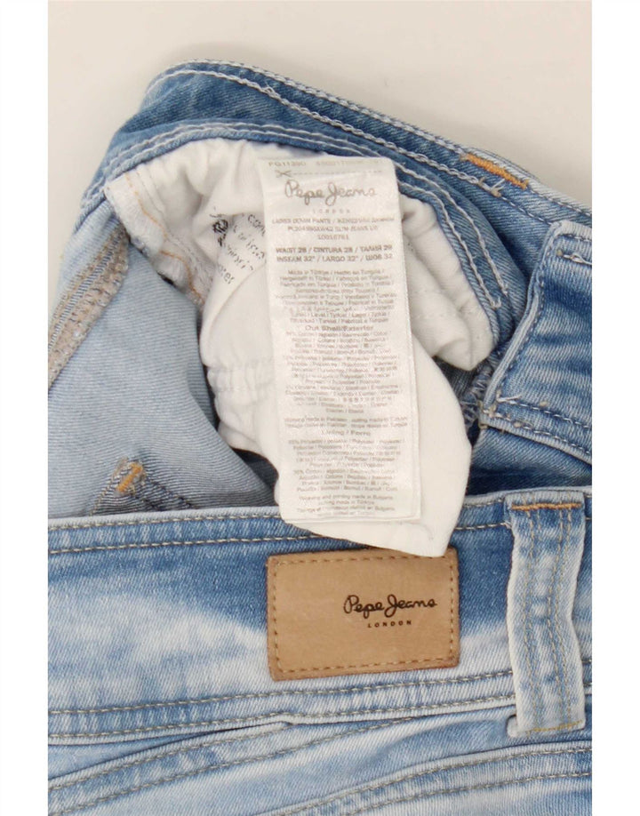 PEPE Jeans Dame Lige W29 L32 Blå Bomuld