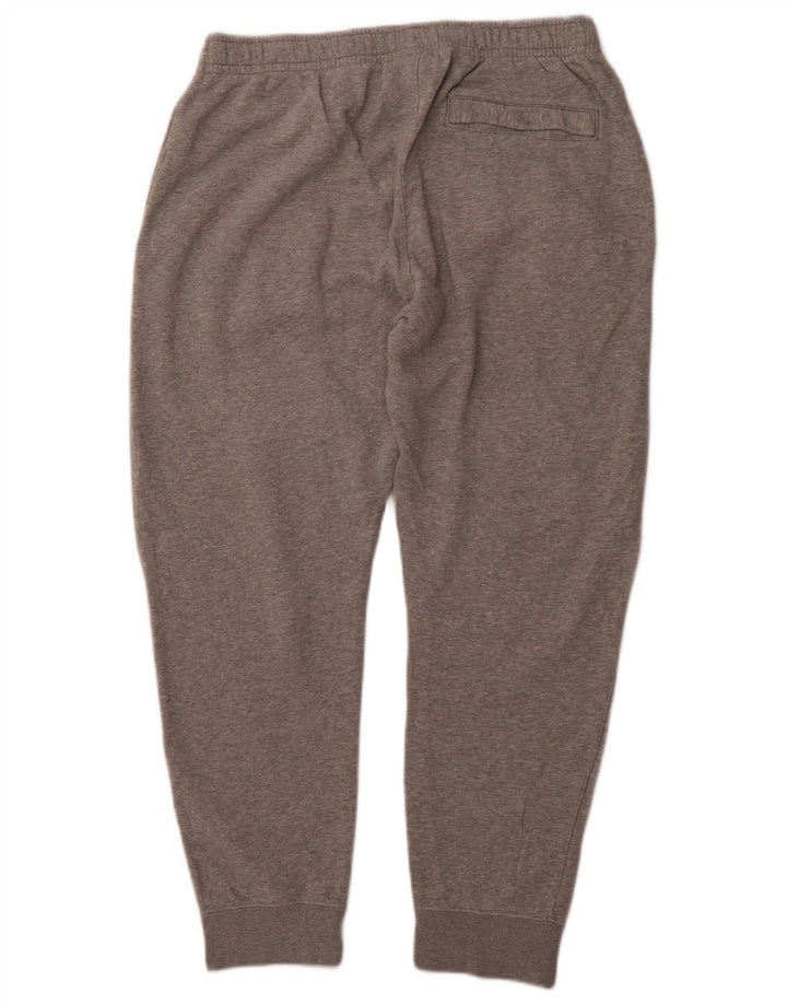NIKE Mens Tracksuit Trousers Joggers Large Grey Flecked Cotton