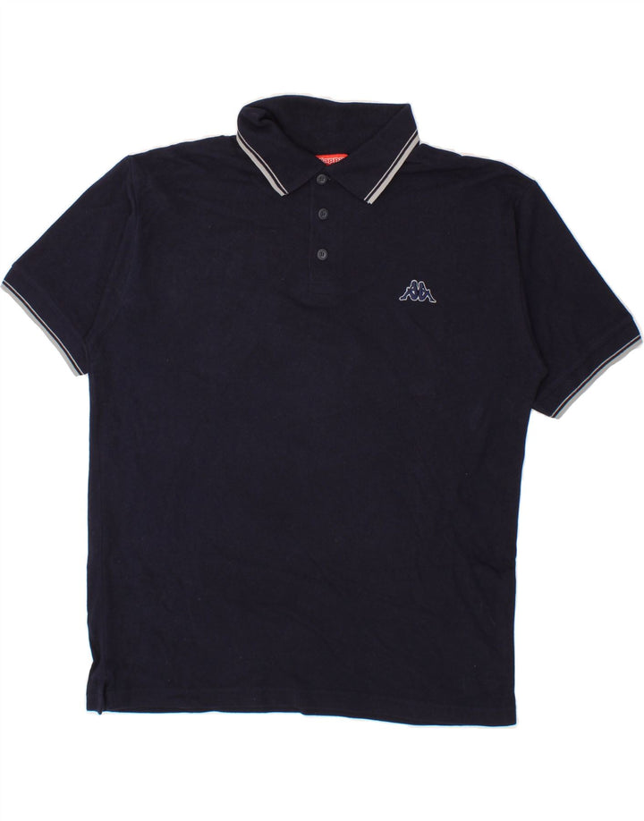 KAPPA Mens Polo Shirt Large Navy Blue Vintage Kappa and Second-Hand Kappa from Messina Hembry 