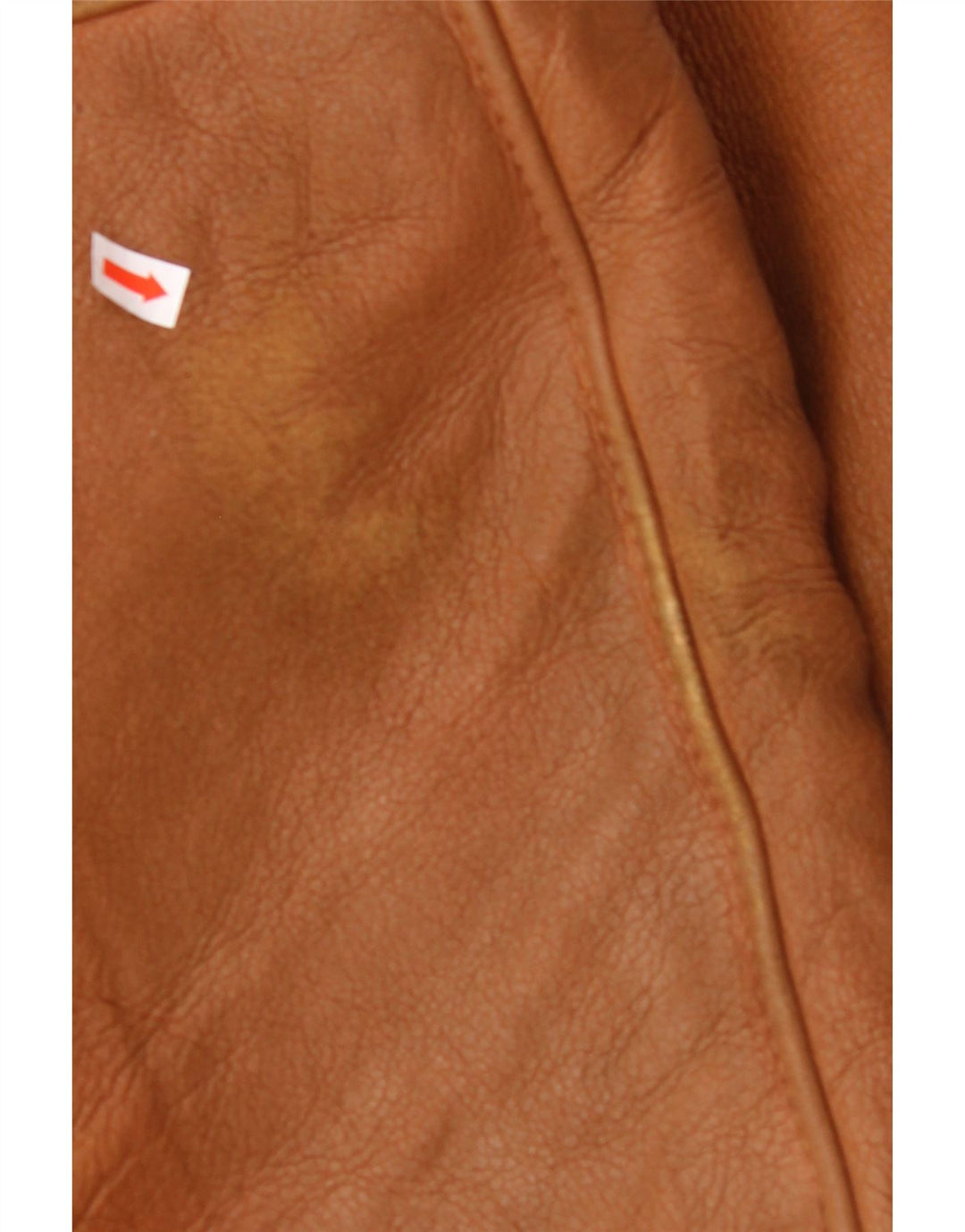 MABRUN Herre Shearling Jacket UK 36 Lille brunt læder