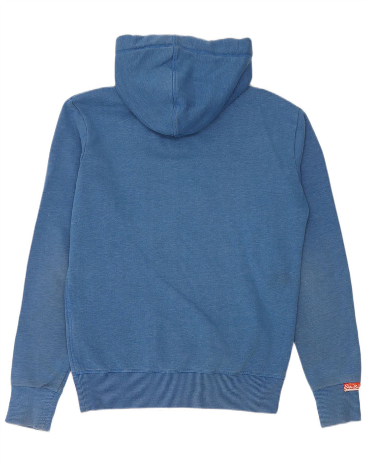 Superdry Grafisk hættetrøje til mænd, lille blå bomuld