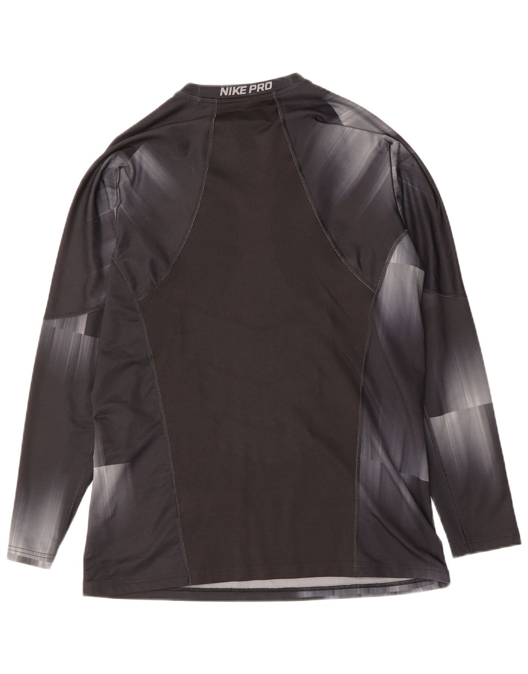 NIKE Herre Top Langærmet Large Black Tie Dye Polyester