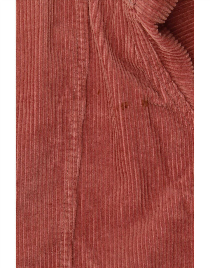 Zara Dame Oversized Corduroy Jacket UK 14 Medium Brun Bomuld