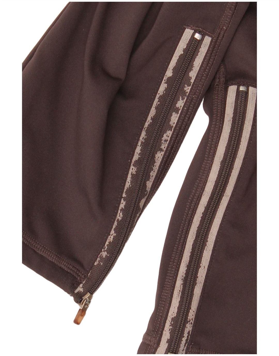Reebok Womens Leggings UK 16 Large Brown Polyester