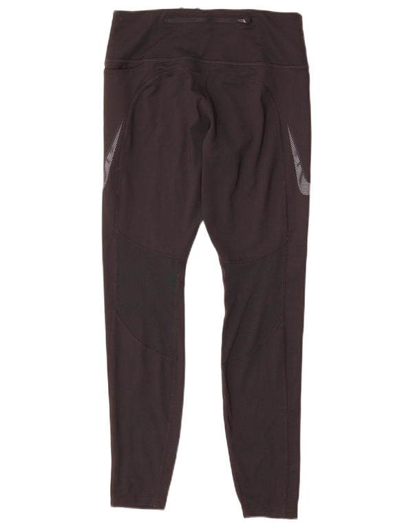 Nike Dame Dri Fit træningsdragt Bukser UK 14 Medium Sort