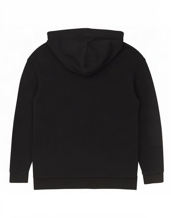 Puma Graphic Oversized Hoodie Jumper UK 6 XS Sort bomuld