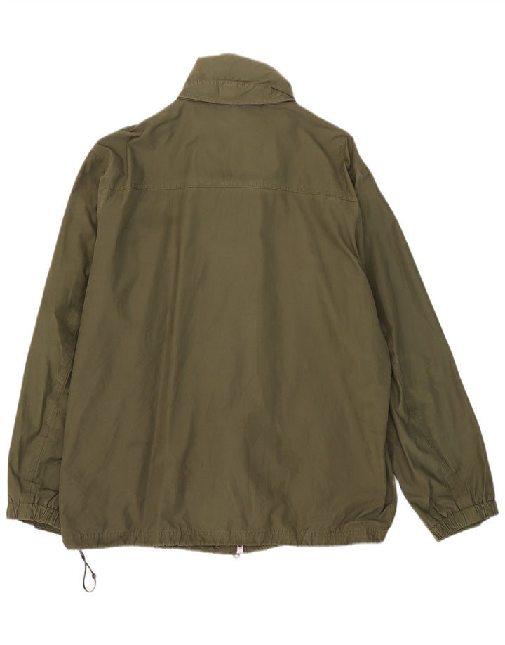 Timberland Herre Hooded Utility Jacket UK 40 Large Khaki Cotton