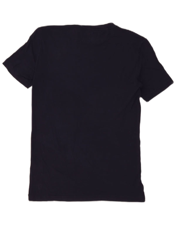 Armani Jeans Herre T-Shirt Top 2XL Navy Blue Viscose