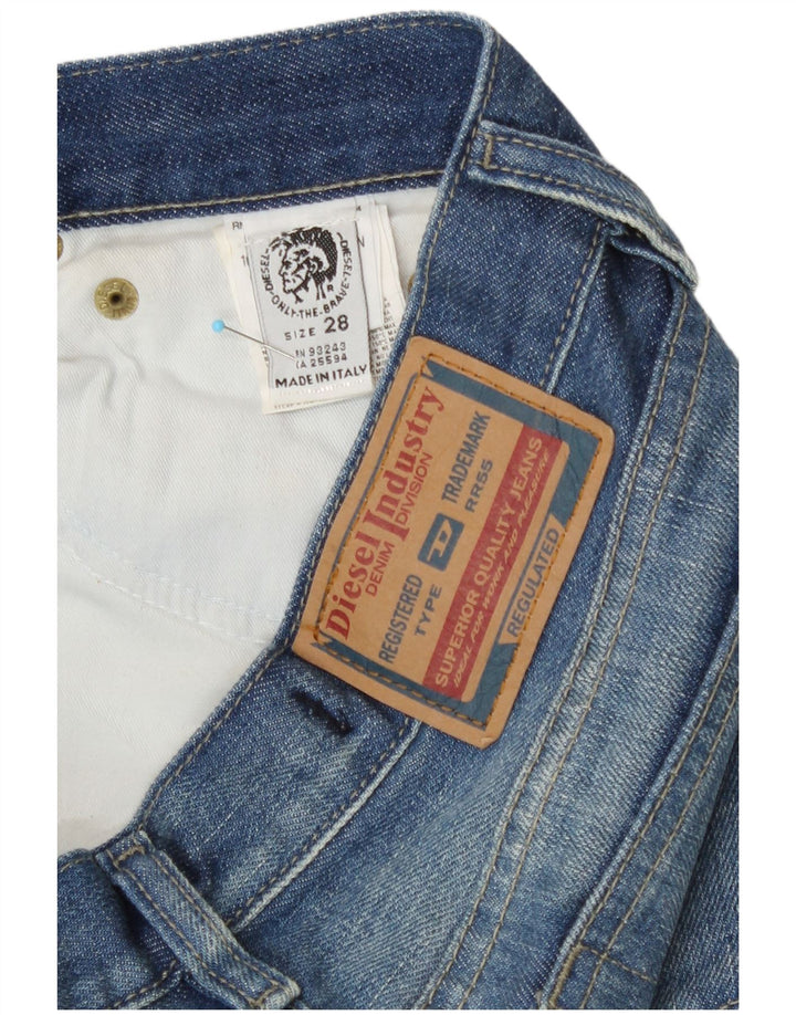 Diesel Dame Straight Jeans W28 L32 Blå Bomuld