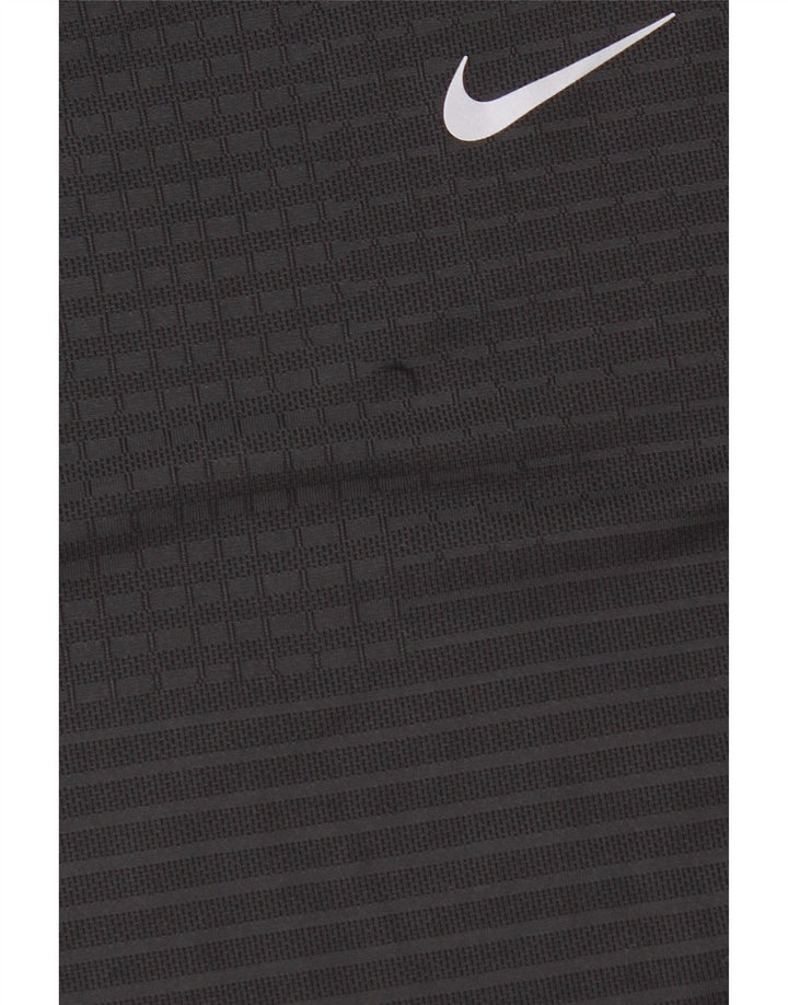 Nike herre Dri Fit T-shirt top mellemgrå nålestribe