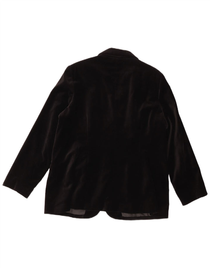 Dame 2-knaps Velvet Blazer Jacket UK 22 3XL