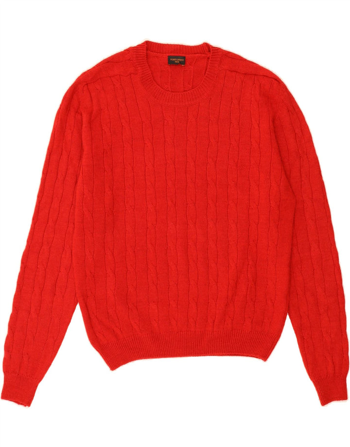 VINTAGE Mens Crew Neck Jumper Sweater XL Red Acrylic Vintage Vintage and Second-Hand Vintage from Messina Hembry 