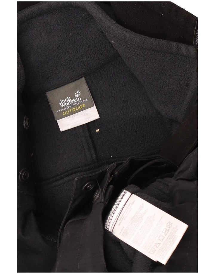 Jack Wolfskin Herre Windbreaker Jacket UK 36 Small Black Polyester
